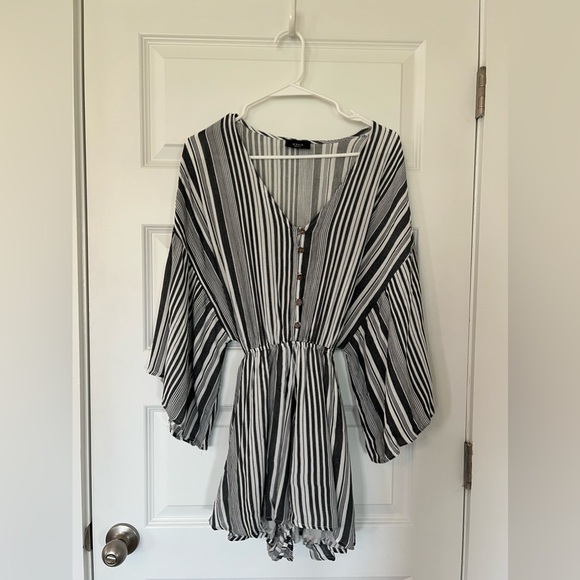 VICI Striped Rope Tie Romper - Picture 5 of 8